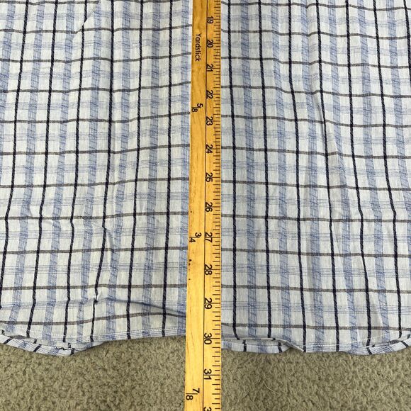 Lot of 2 English Laundry Shirt Mens XL Blue Gray Linen Cotton Blend Button - Picture 11 of 16